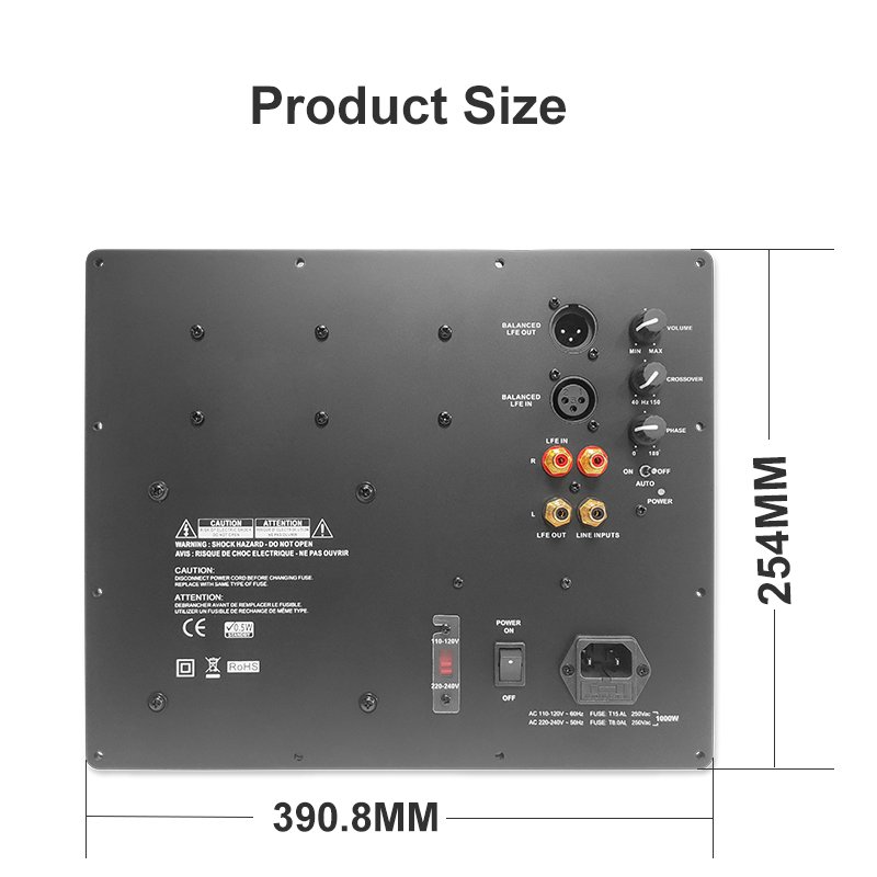 OEM/ODM 1000W Theater Audiophile Subwoofer Amplifier Board Subwoofer Plate Amp Mono Plate Amplifier