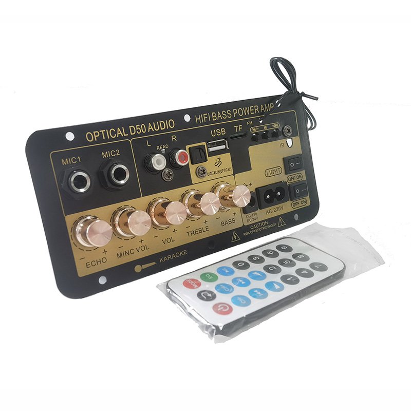 Hot Sales Multi-Function Audio & Video Accessories Card-Plug Built-In Bluetooth Speaker with Optical Fiber & Amplifier Board