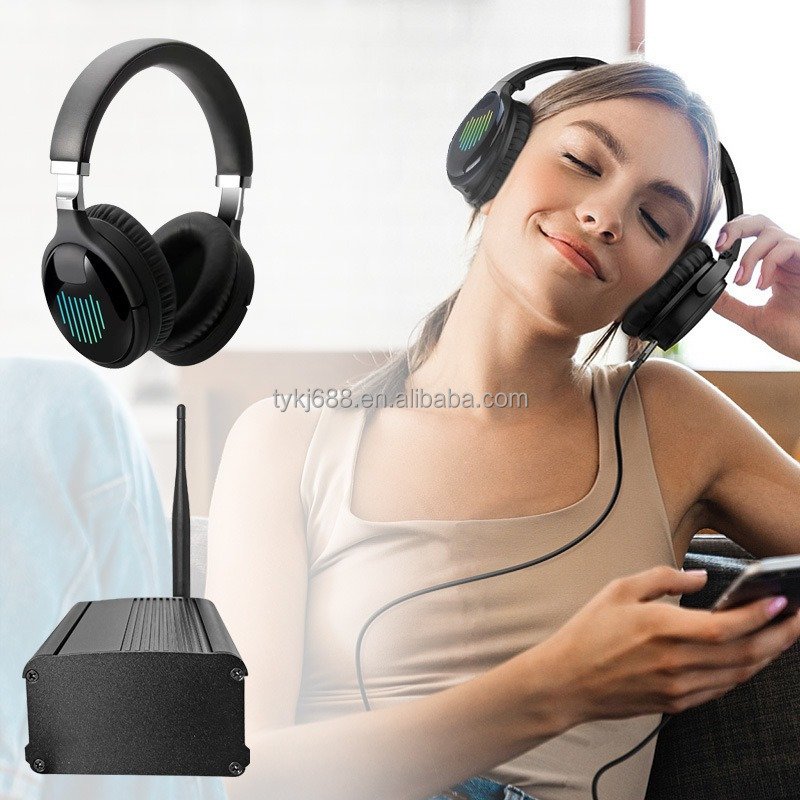 Silent Disco Headphone wholesale 500M control distance Quiet Party headset Stereo silent disco earphone and transmitter