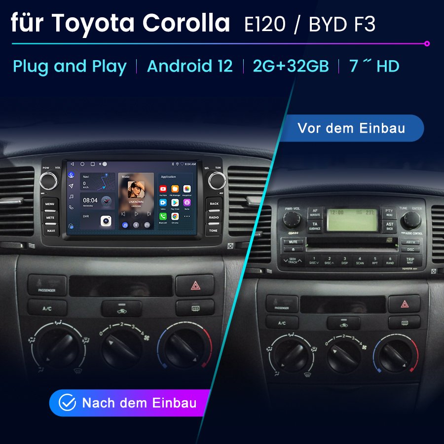 Junsun 7 Inch Car DVD Player for Toyota Corolla E120 BYD F3 2003-2006 Android Car Radio for Toyota Corolla E120 BYD F3 Head Unit