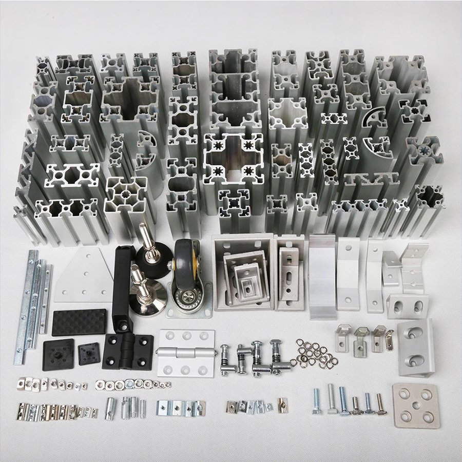 China Manufacture Extrusion Aluminium Alloy Kitchen Wardrobe Sliding Frame Aluminum Profile for Window and Door