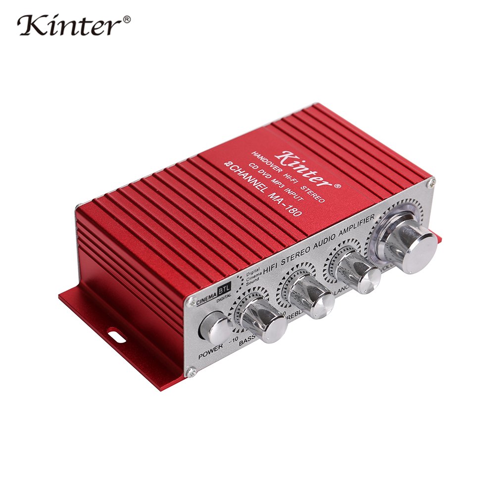 Kinter Ma-180 Dc12v Class Ab 2 Channel Mini Car Amplifier Amplifiers for Cars