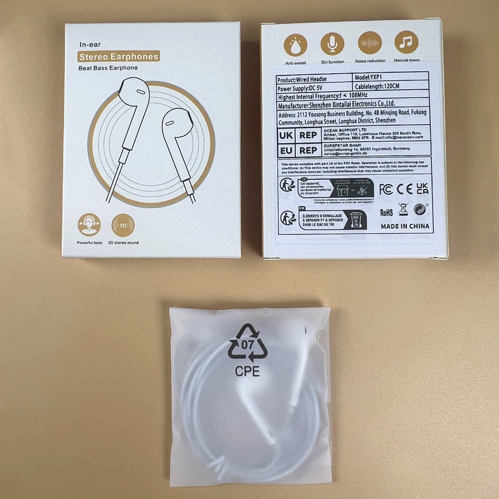 Perfect Quality Powerful Adjustable Fit Clear Audio Gaming Multimedia Enjoyment 3.5Mm Wired Earphones