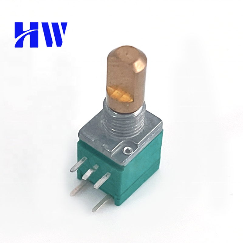9mm sealed potentiometer 5 pin 250k 500k adjust light tone and speed rotary potentiometer for car audio amplifier