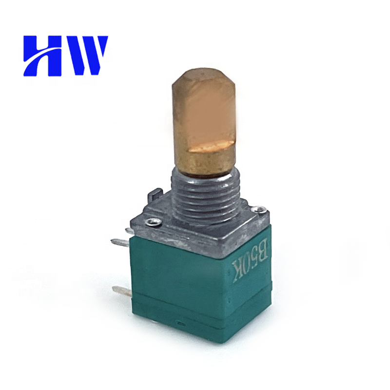 9mm sealed potentiometer 5 pin 250k 500k adjust light tone and speed rotary potentiometer for car audio amplifier