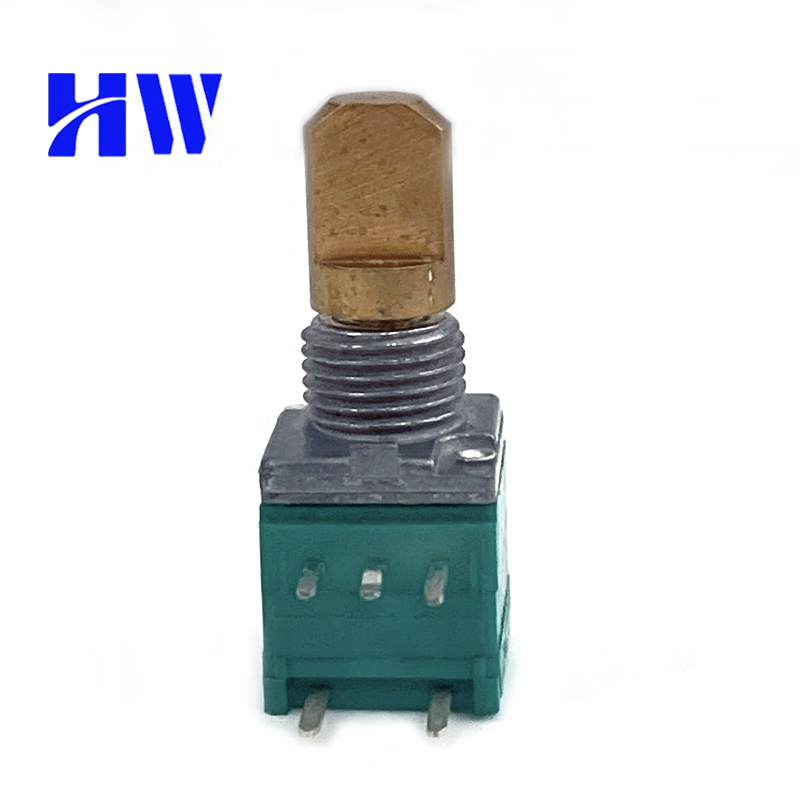 9mm sealed potentiometer 5 pin 250k 500k adjust light tone and speed rotary potentiometer for car audio amplifier