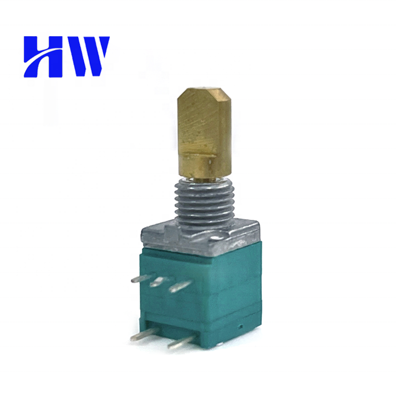 9mm sealed potentiometer 5 pin 250k 500k adjust light tone and speed rotary potentiometer for car audio amplifier