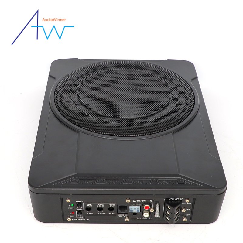 Factory Wholesale Speakers Car Amplifiers10 Inch Mini Underseat Active Auto Subwoofers in Car with Box