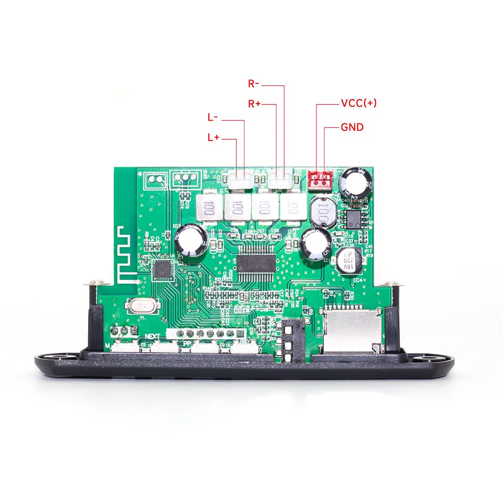 12v*50W MP3 Player Decoder Board Color Screen Bluet00th 5.0 Amplifier TF Radio USB Recording Module for Car Audio DIY Speakerrol