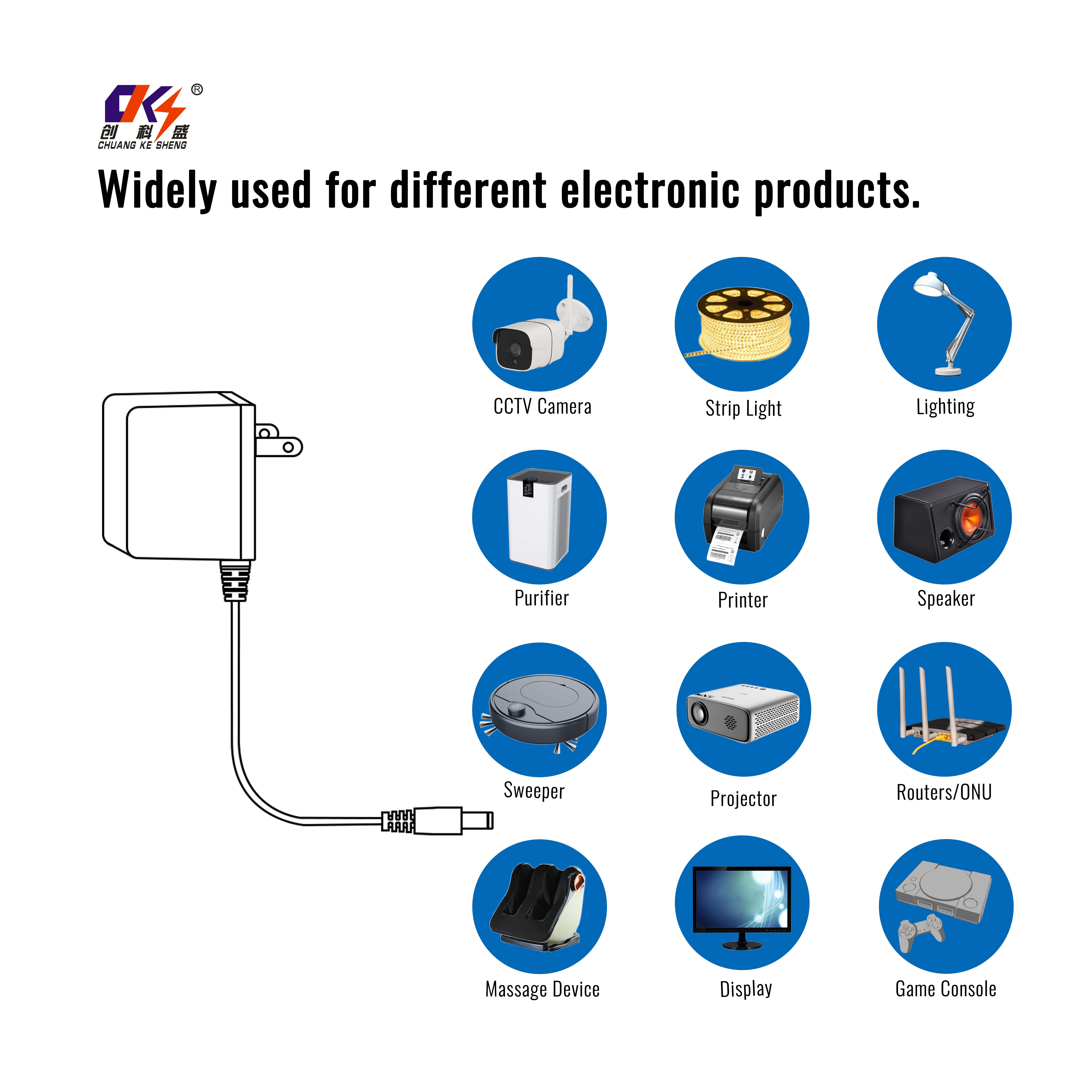 AC DC US 12V 1A power supply adaptor 12v 1.5a 2.5a 3a 3.5a 4a 5a power adapter 5v 2A 24v 1a ac adapter for sound appeal speaker