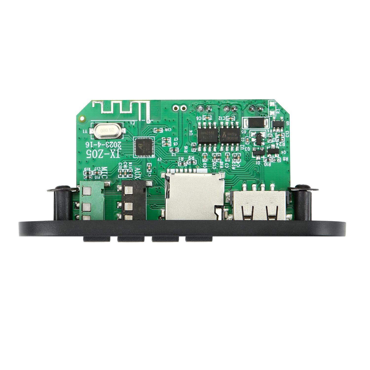 DC 5V 6W Amplifier MP3 Decoder Board 3.5mm Microphone Bluetooth Handsfree Car MP3 Player AUX USB Record FM Card Voice Recorder