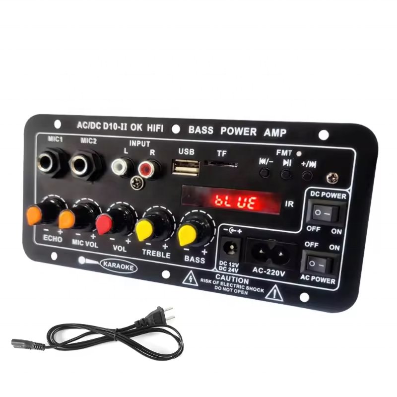 35W Mono Power Amplifier Board With Display Rechargeable Battery Board 12V Car Power Amplifier With Bluetooth Module