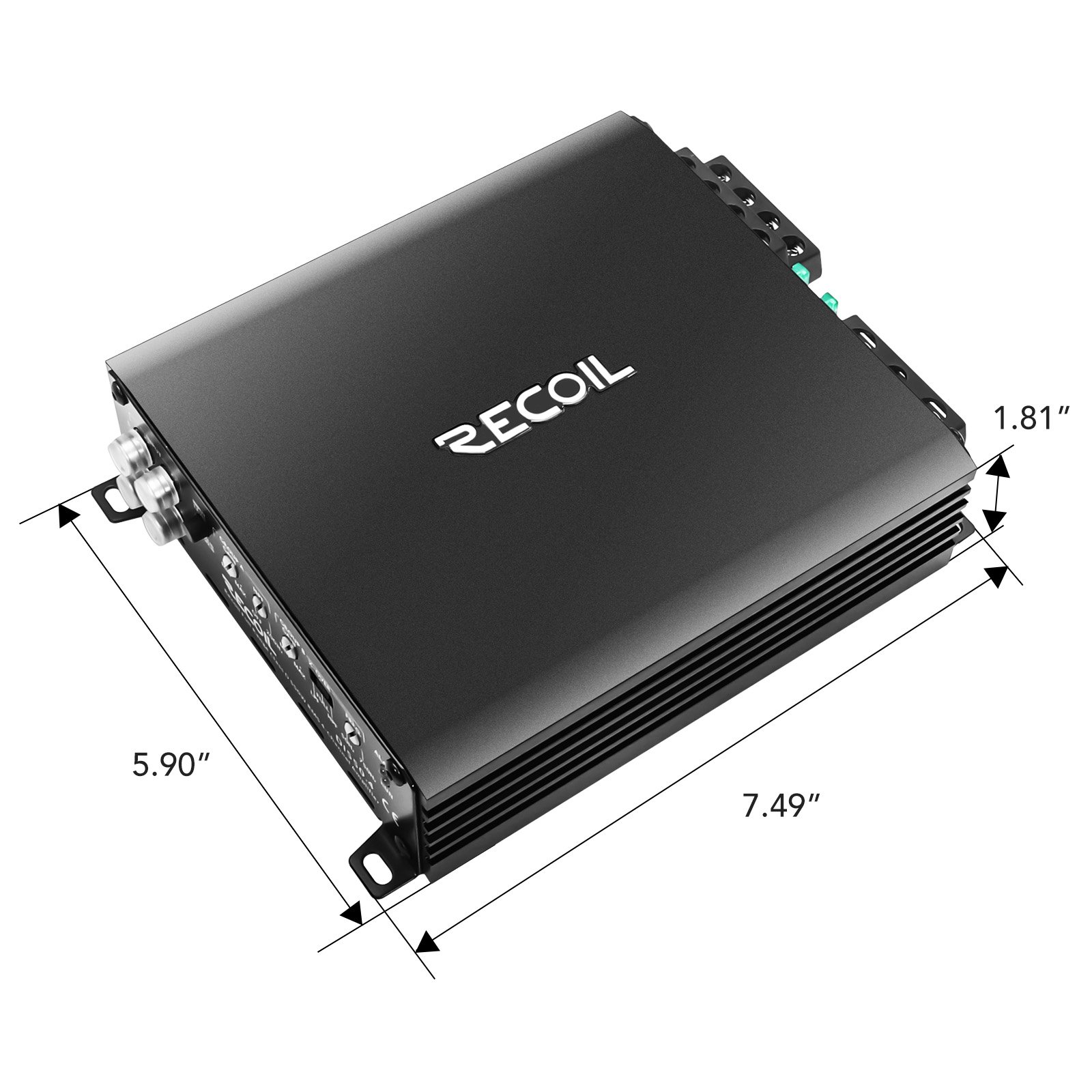DI550.4 Full-Range Class-D 4-Channel Car Audio Amplifier, 1,040 Watts, 2-4 Ohm Stable, Mosfet Power Supply, Bridgeable