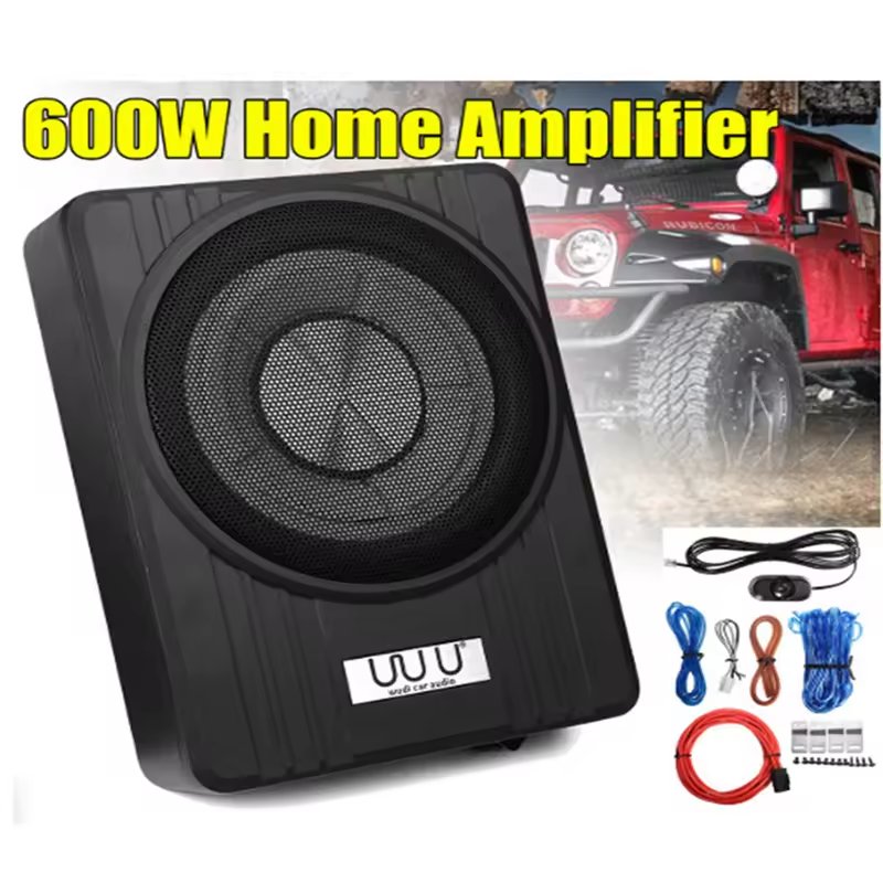 Popular 10inch Ultra Thin Subwoofer 600W Audio Speaker Amplifier Bass Subwoofer Auto Surround Sound Audio