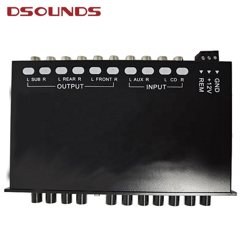 7 Band Equalizer MT-X708 Full Graphic Equalizer 6 Ch Out Passive Crossover 7 Band Parametric Equalizer for Car Amplifier Audio