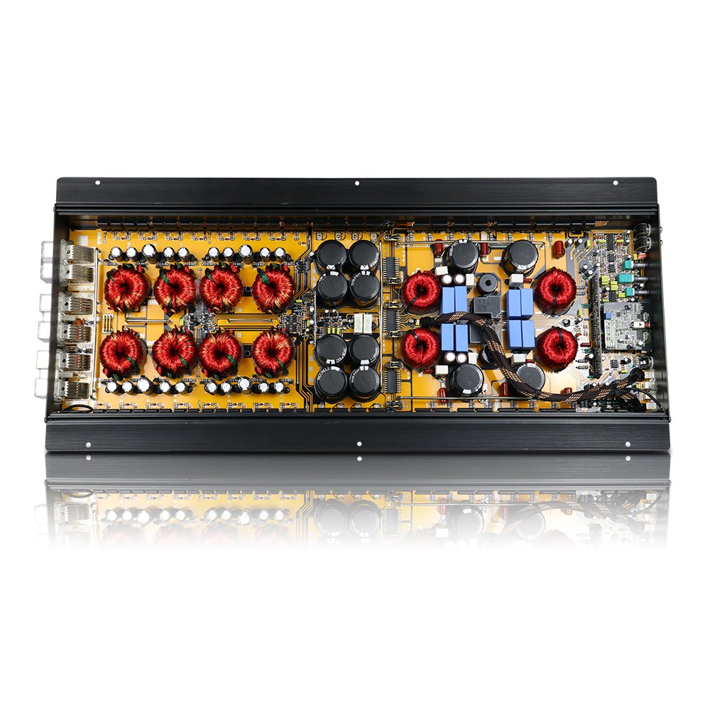 Korea Built Strapable Monoblock Class D Car Power Amplifier for Subwoofer Competition With Hgh Power RMS 5500W TP-5500.1D