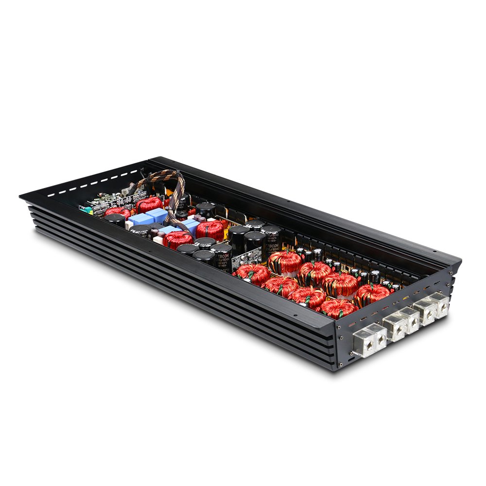 Korea Built Strapable Monoblock Class D Car Power Amplifier for Subwoofer Competition With Hgh Power RMS 5500W TP-5500.1D