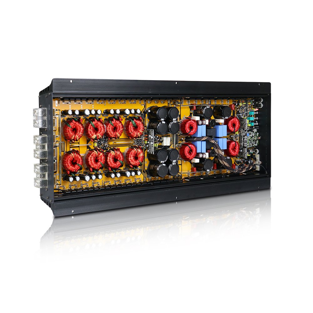 Korea Built Strapable Monoblock Class D Car Power Amplifier for Subwoofer Competition With Hgh Power RMS 5500W TP-5500.1D