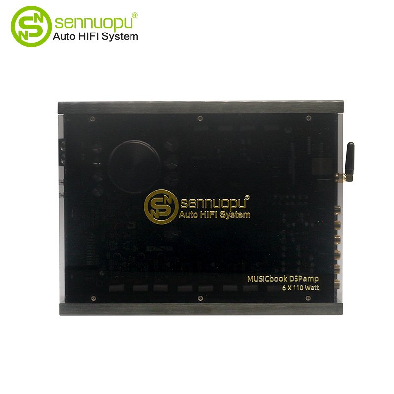 Sennuopu Audio Stereo Amplifier DSP Car Processor 6 Channel Power Car DSP Amplifiers