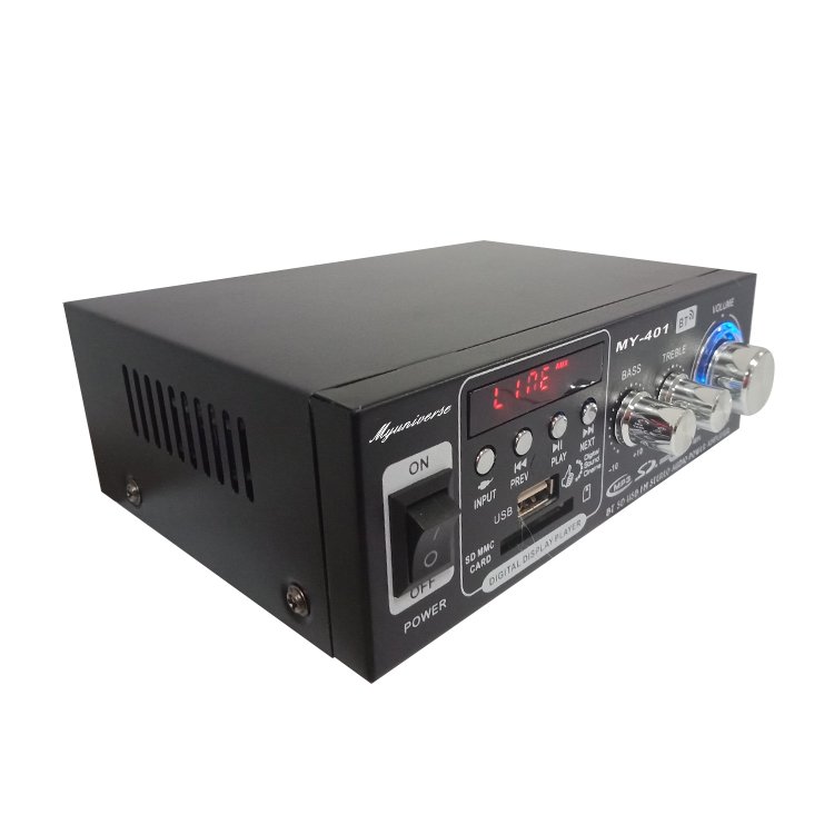 China Professional 2 Channel 220v/12v Power Mixer Amplifier for Car