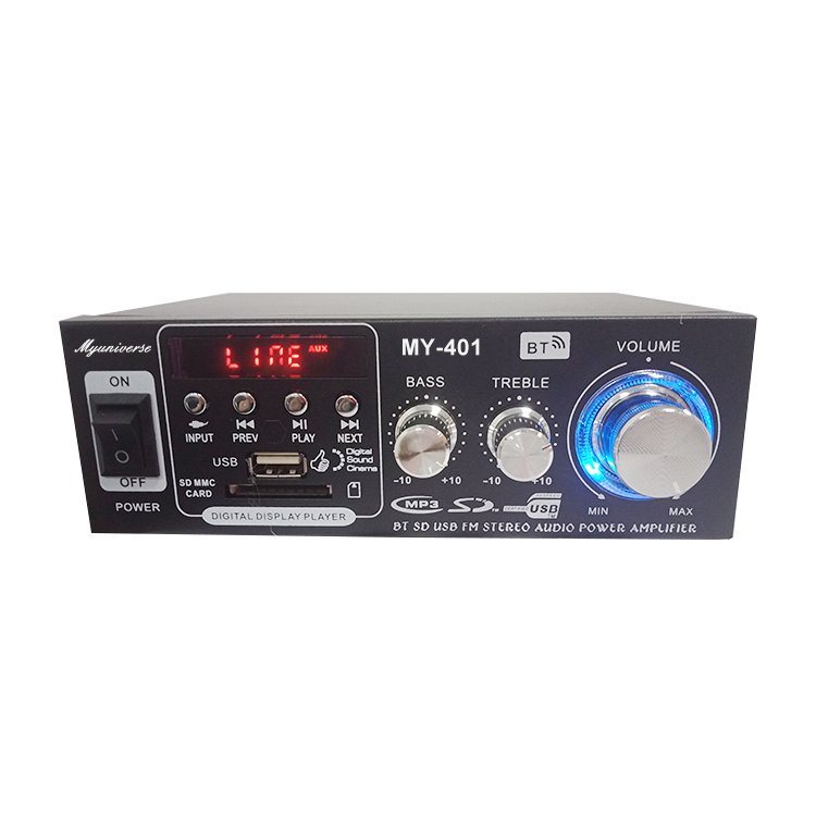 China Professional 2 Channel 220v/12v Power Mixer Amplifier for Car