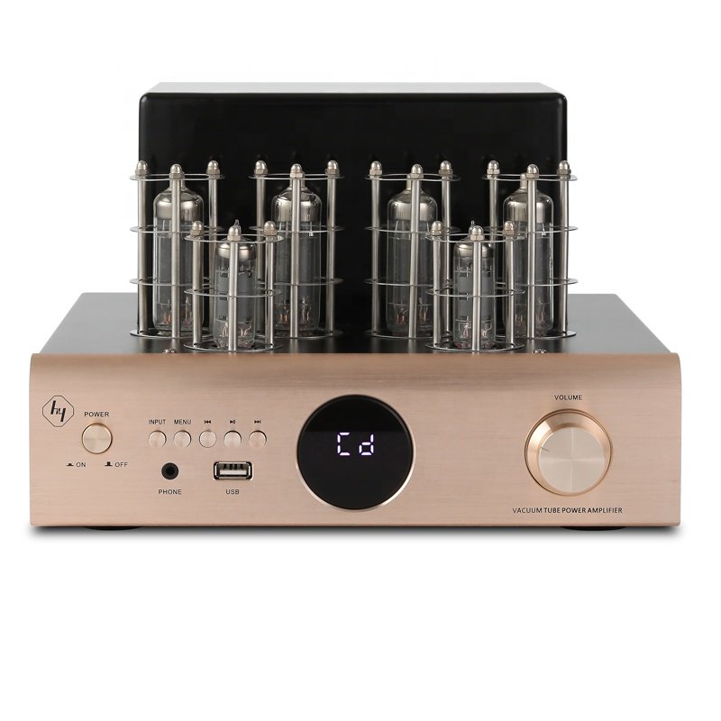 AV-2080 500W HIFI Power Amplifier Tube Home Theater Digital HIFI Audio for Speaker Treble Bass Control Headphone USB