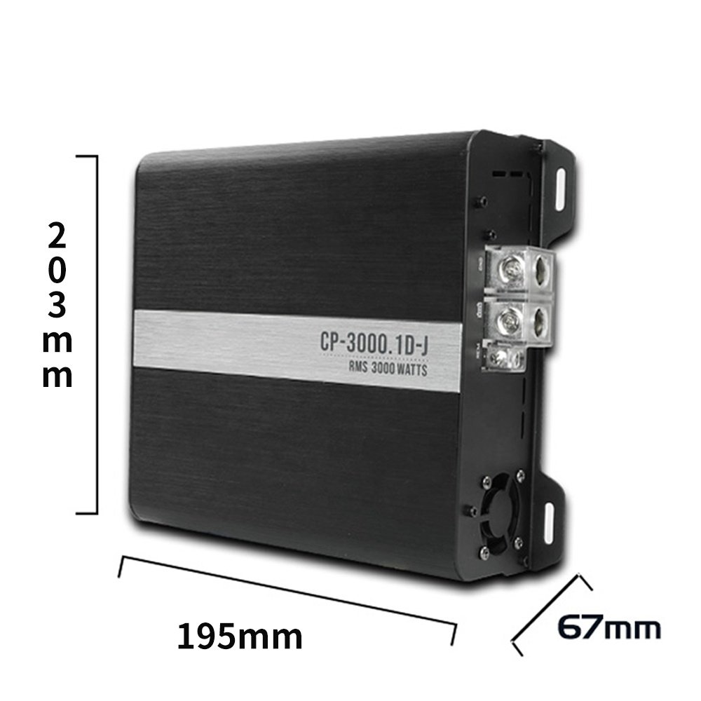 QMF-CP-3000.1 Best Seller Class D Monoblock 12V Car Power Amplifier Car Audio Amplifier