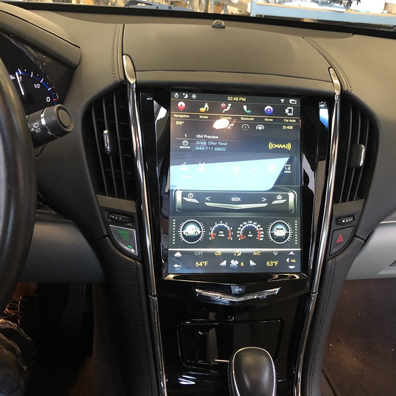 Android 9 Automotive Navi Car Stereo Radio Vertical Tesla Style Touch Screen for Cadillac ATS CTS XTS SRX Escalade 2013 - 2019