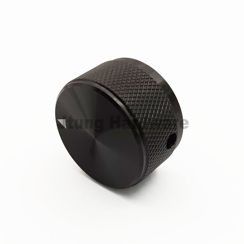 30x17mm Aluminium Audio Device Rotary Knurled Knob 1/4 shaft Switch Knob for Potentiometer Shaft