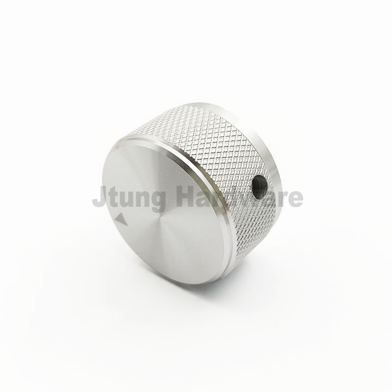 30x17mm Aluminium Audio Device Rotary Knurled Knob 1/4 shaft Switch Knob for Potentiometer Shaft