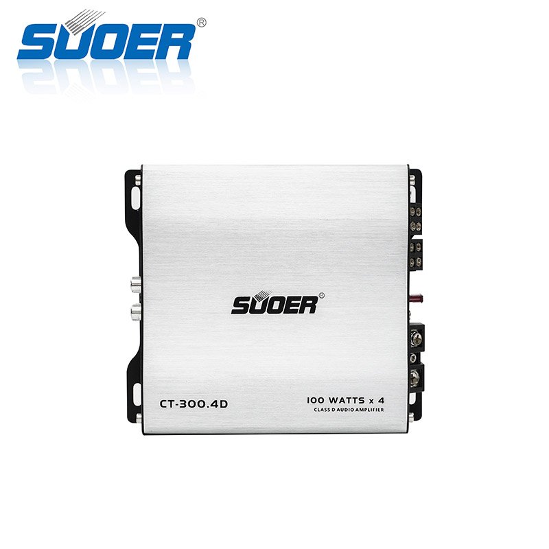 Suoer CT-300.4D-U Mini Size 4 Channel 1000 Watts Amplifier Max Power Class D Car Audio Amplifi