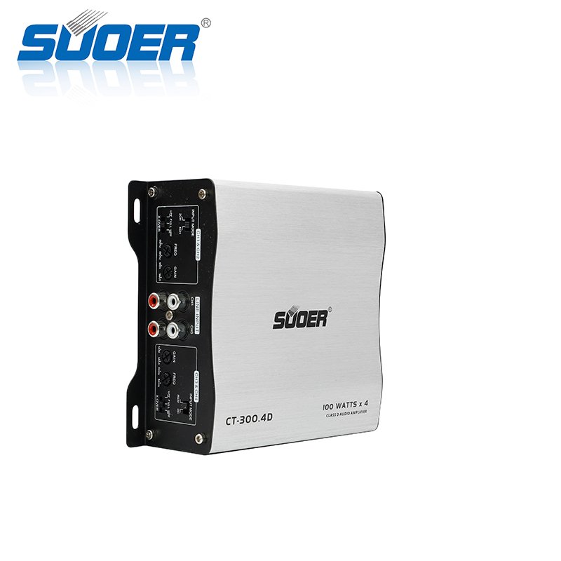 Suoer CT-300.4D-U Mini Size 4 Channel 1000 Watts Amplifier Max Power Class D Car Audio Amplifi