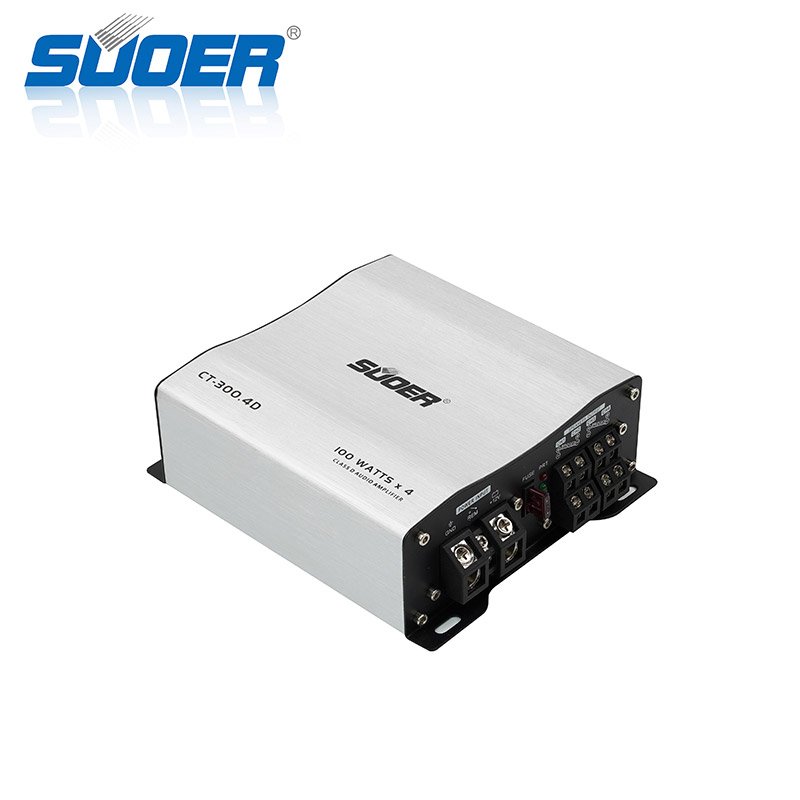 Suoer CT-300.4D-U Mini Size 4 Channel 1000 Watts Amplifier Max Power Class D Car Audio Amplifi