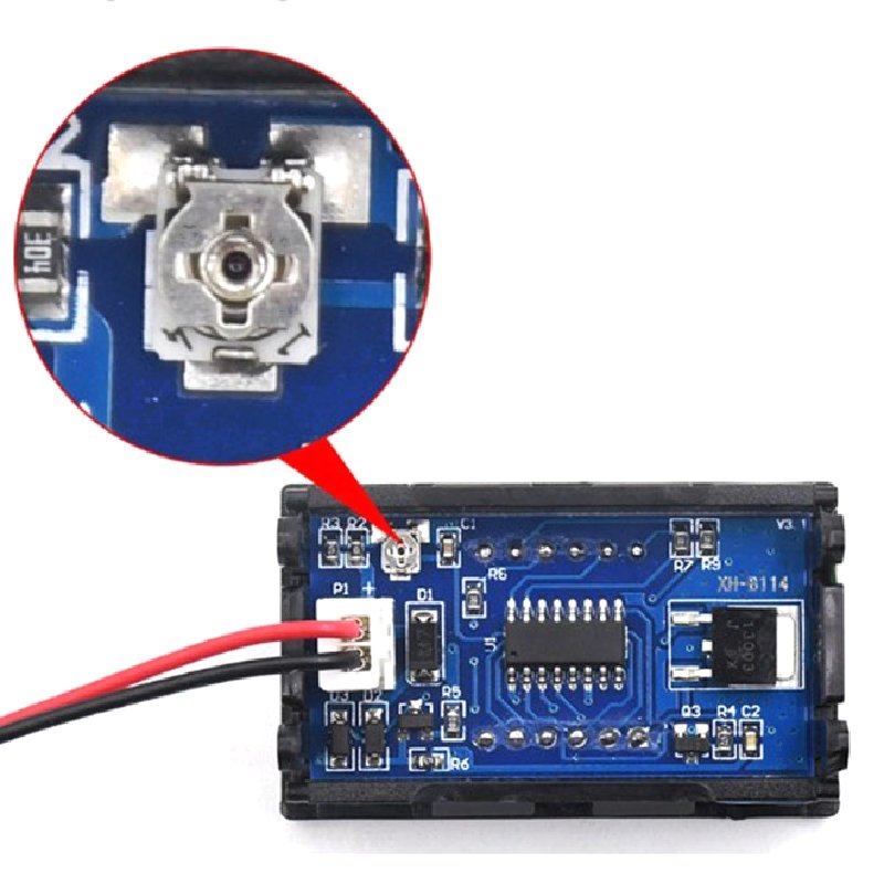 XH-B114 digital voltmeter head DC voltmeter electric vehicle refit DC4.5-120V