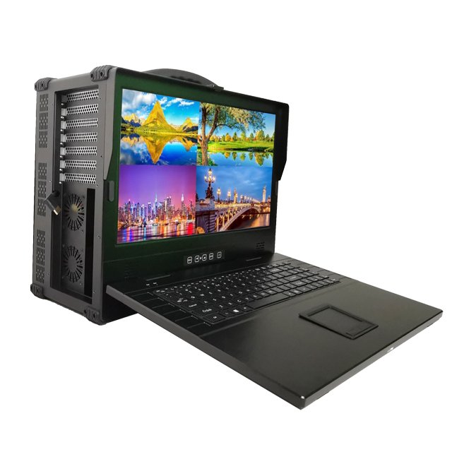 2024 Aluminum and Aluminum Alloy Portable Industrial Notebook Computer with Ruggedized Chassis Stock Product