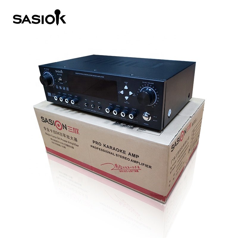 AV-735A 6(5.1) Channels 600W HIFI Around Sound Echo/balance Audio System Home Theater Amplifier with BT/USB/SD/AUX Functions.