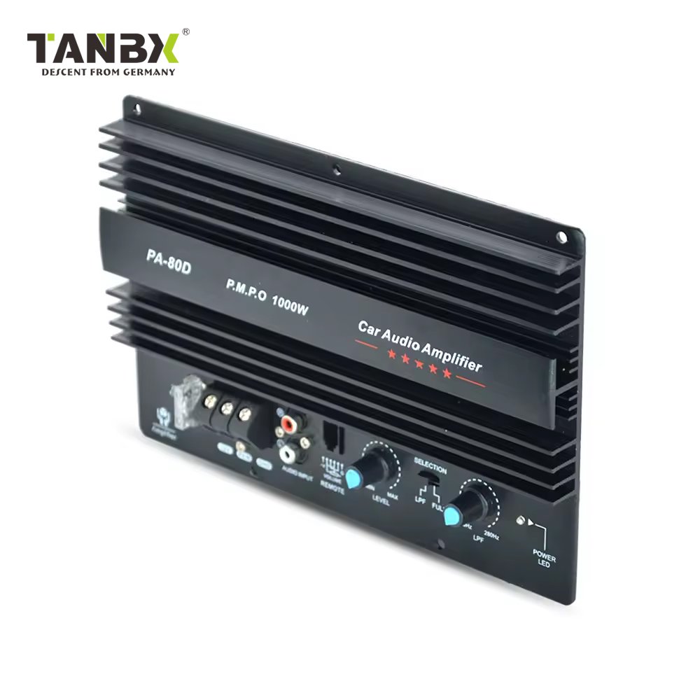 1000W High Level Input Big Power Monol Sound Car Small Amplifier for Modification Car Subwoofer Use