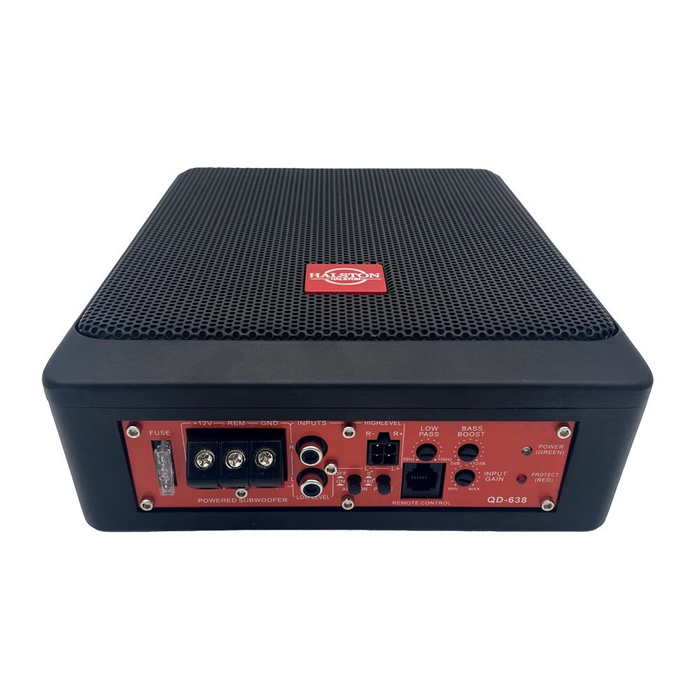 RMS 100W Car Audio Subwoofer New Design 6*8 Inch Small Underseat Subwoofer with Amplifier Full Bass Single Dual Coil DC 12V