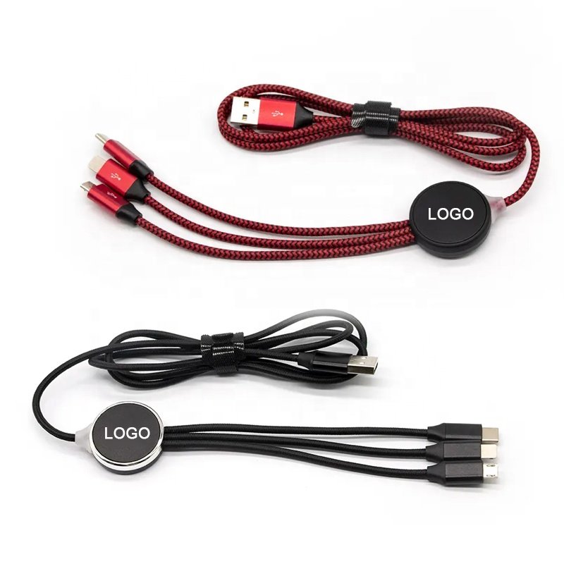 3 in 1 USB Charging Cable with USB 2.0 A male to Type c USB C Micro B fast charge Data Cord cables quick charger