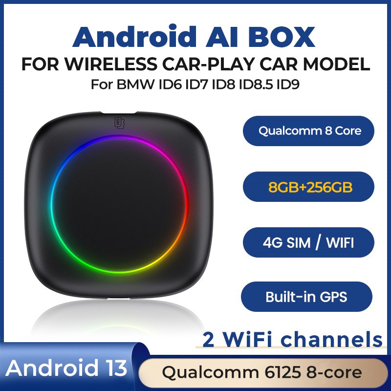 MEKEDE Qualcomm 6125 Smart AI Android Box Auto Gps 4g Car Play GPS 8CORE 4G Wifi Mirror Link for Universal BMW ID6 ID7 ID8 ID9