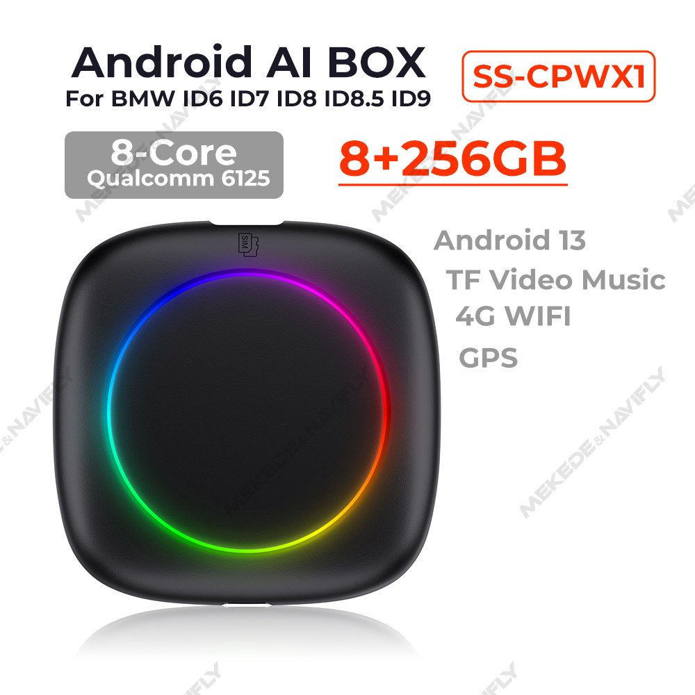 MEKEDE Qualcomm 6125 Smart AI Android Box Auto Gps 4g Car Play GPS 8CORE 4G Wifi Mirror Link for Universal BMW ID6 ID7 ID8 ID9