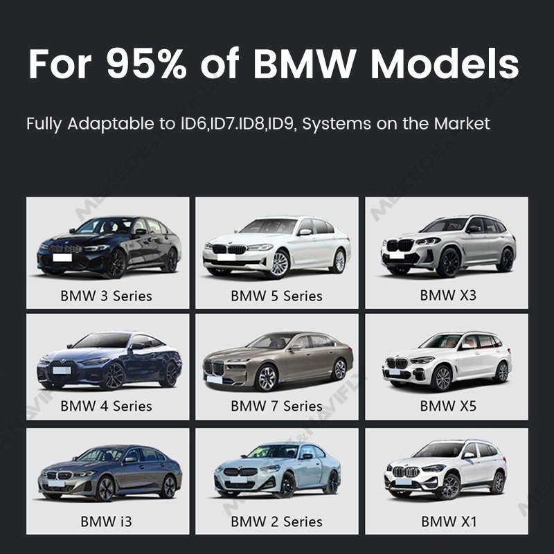 MEKEDE Qualcomm 6125 Smart AI Android Box Auto Gps 4g Car Play GPS 8CORE 4G Wifi Mirror Link for Universal BMW ID6 ID7 ID8 ID9