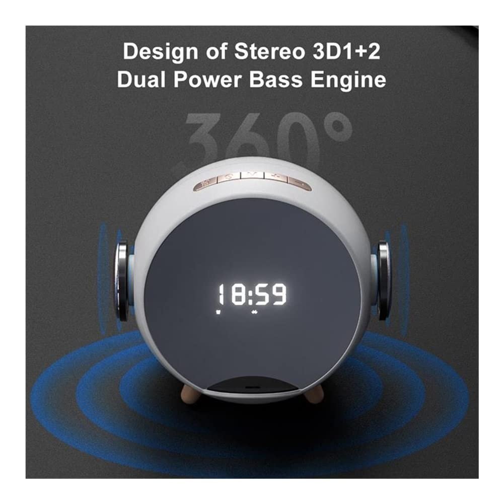 SHKL Wholesale Portable Wireless Speaker Alarm Clock Digital Colorful Chip Music Studio Light Smart Gaming Party Outdoor Sport