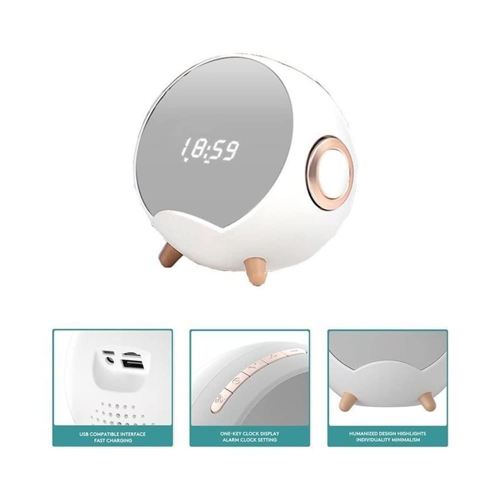 SHKL Wholesale Portable Wireless Speaker Alarm Clock Digital Colorful Chip Music Studio Light Smart Gaming Party Outdoor Sport
