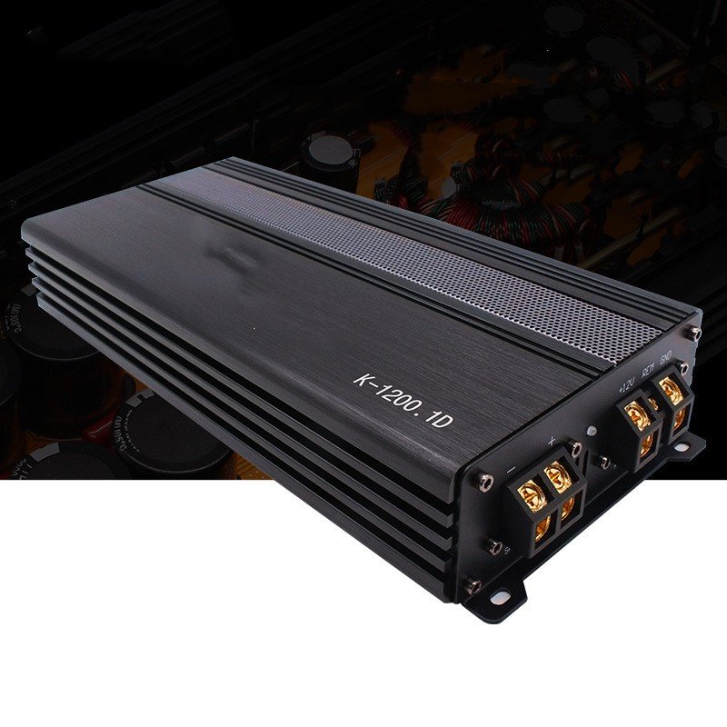 Car Audio Modification 12V High-power Class D Single-channel Mono 1200W Digital Car Amplifier