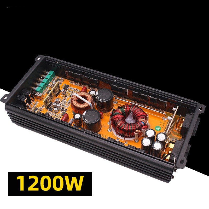 Car Audio Modification 12V High-power Class D Single-channel Mono 1200W Digital Car Amplifier