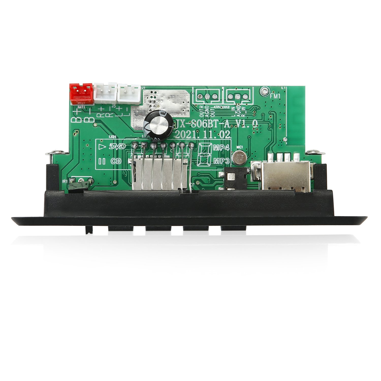 Handsfree 50W Amplifier MP3 Decoder Board Color Screen DC 12V Bluetooth V5.0 Car MP3 Player USB Recording Module FM AUX Radio