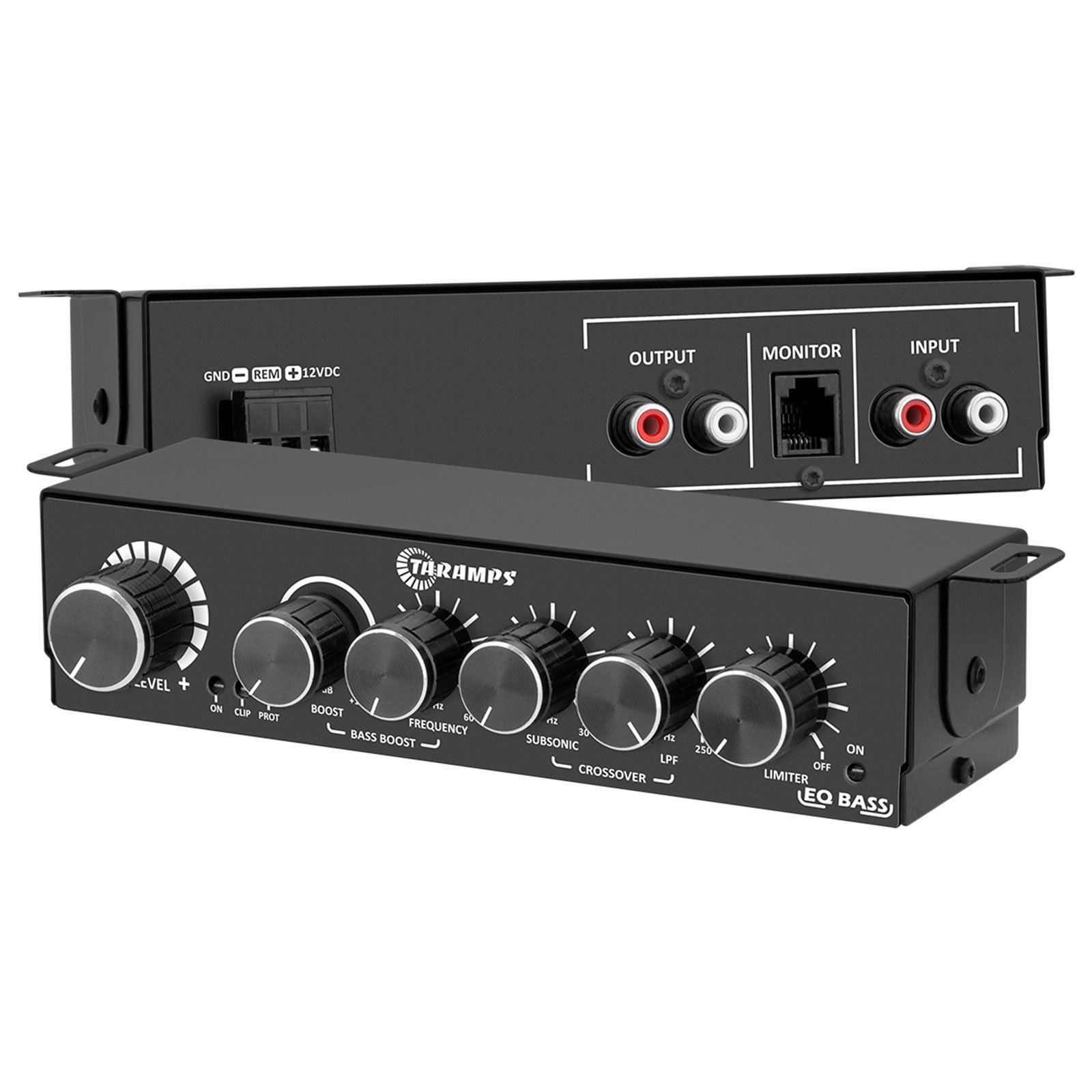 Taramps EQ BASS Digital Audio for Control Your Bass Volume with RCA Output Input Equalizer Remote Universal Bass Boost Limiter