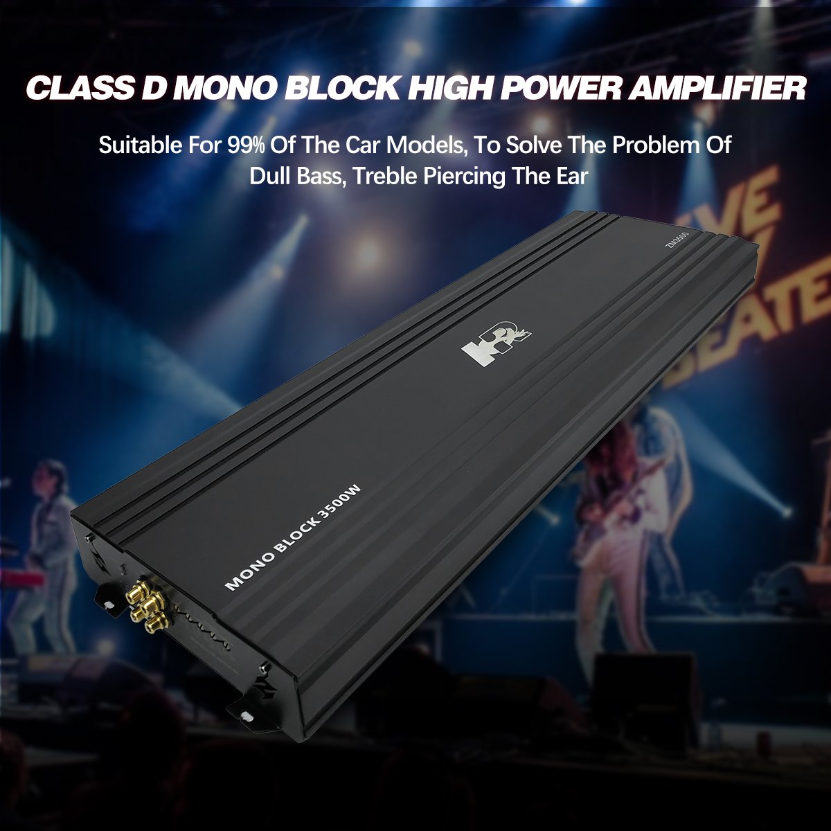High Power 3500W Monoblock Class D Competition Grade Subwoofer Amplifier Car Audio Amp ZM-3500