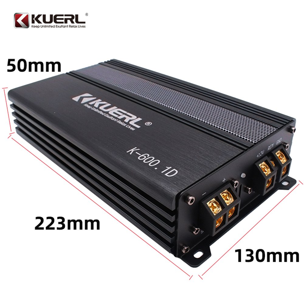 New Model 1 Channel Digital Power Auto Amplifier 600W Monoblock Class D Amplifier for Car